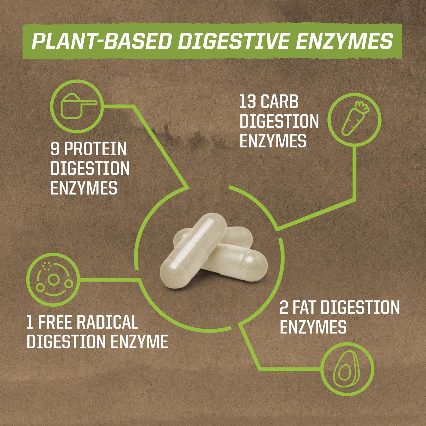 Sunwarrior Digestive Enzymes Probiotic | Plant Based & Vegan | Enzorb