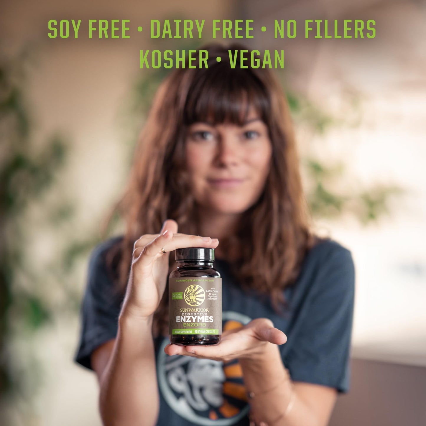 Sunwarrior Digestive Enzymes Probiotic | Plant Based & Vegan | Enzorb