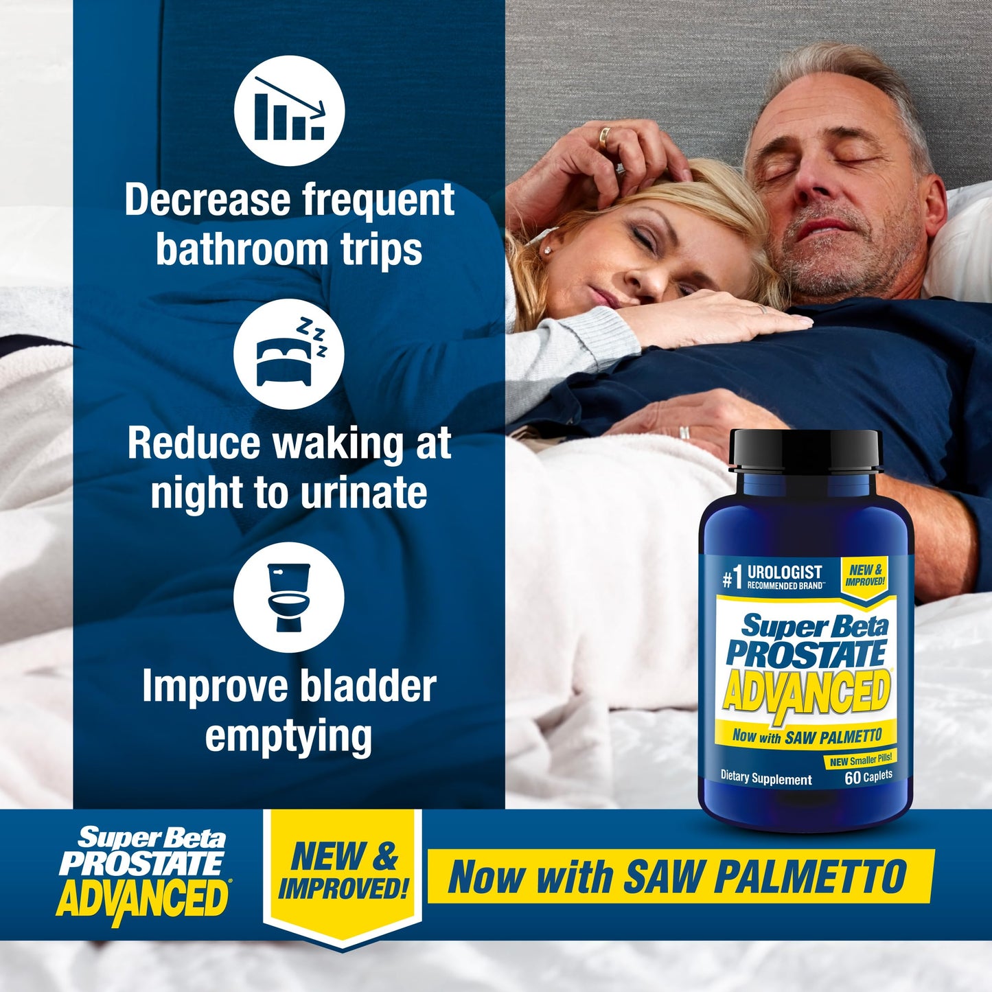 SUPER BETA PROSTATE Advanced with Saw Palmetto – Prostate & Urinary Support (120 ct)