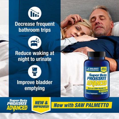 SUPER BETA PROSTATE Advanced with Saw Palmetto – Prostate & Urinary Support (120 ct)