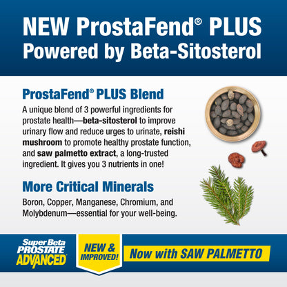 SUPER BETA PROSTATE Advanced with Saw Palmetto – Prostate & Urinary Support (120 ct)