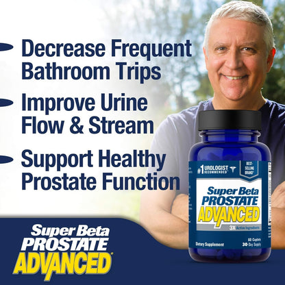 Super Beta Prostate Advanced: Prostate Support with Beta Sitosterol (2-Pack)
