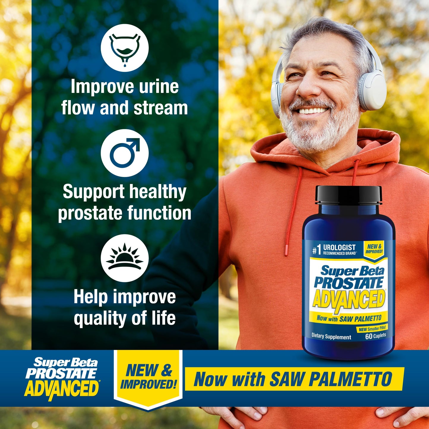 SUPER BETA PROSTATE Advanced with Saw Palmetto – Prostate & Urinary Support (120 ct)