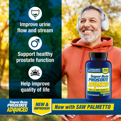 SUPER BETA PROSTATE Advanced with Saw Palmetto – Prostate & Urinary Support (120 ct)