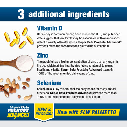 Super Beta Prostate Advanced with Saw Palmetto – Prostate Health & Urinary Support