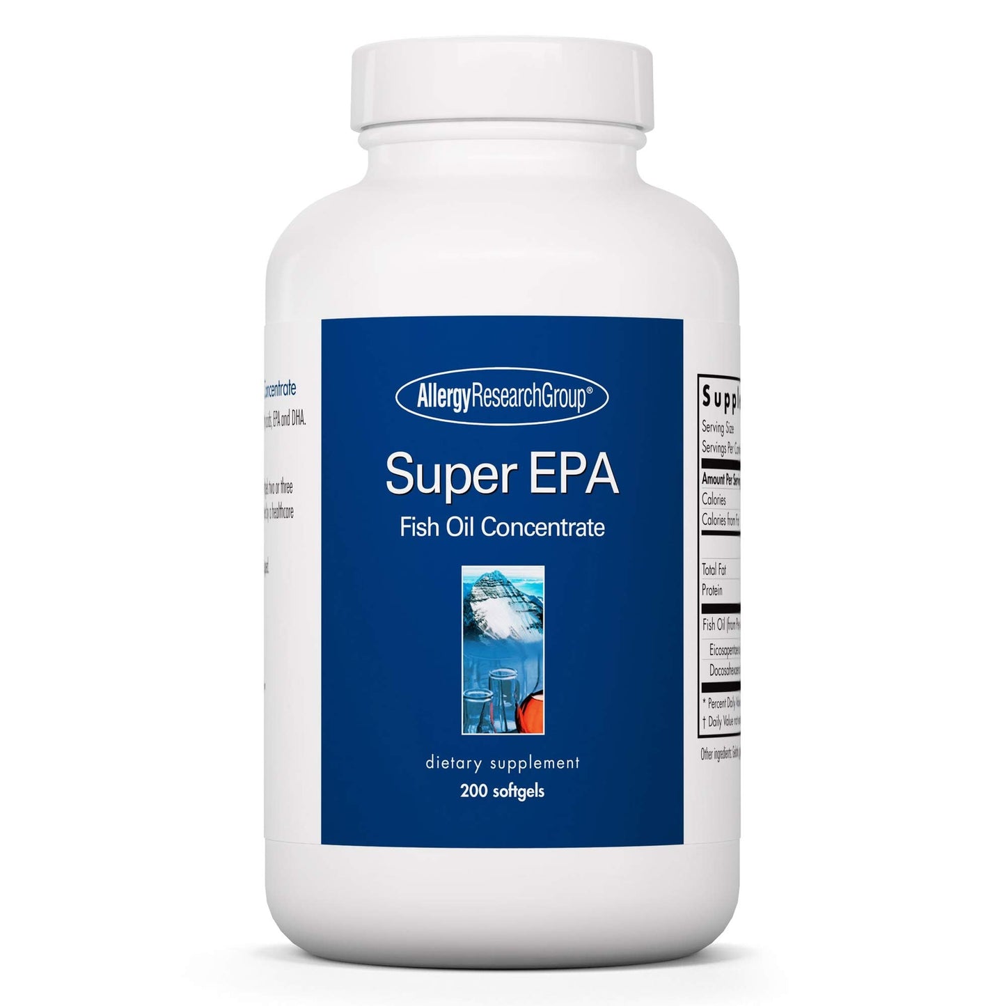 Allergy Research Group Super EPA Omega-3 Fish Oil Softgels 200 Count