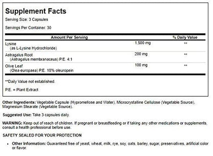 Super Immune Plus Lysine - 90 Vegicaps (Quantum Health)