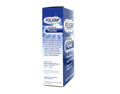 Super Poli-Grip 07801 Denture Powder (Pack of 6) - Strong Hold and Comfort