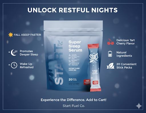 Super Sleep Serum Tart Cherry Twist – 20 Stick Packs | Natural Sleep Support