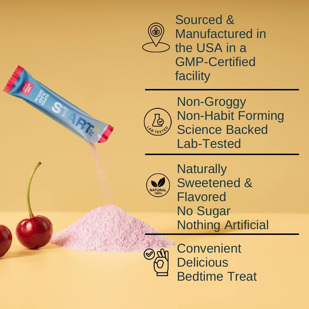 Super Sleep Serum Tart Cherry Twist – 20 Stick Packs | Natural Sleep Support