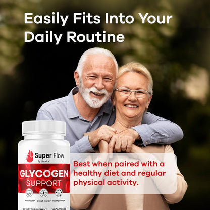 (5 Pack) SuperFlow Glycogen – Glycogen Support Capsules, 150 Capsules