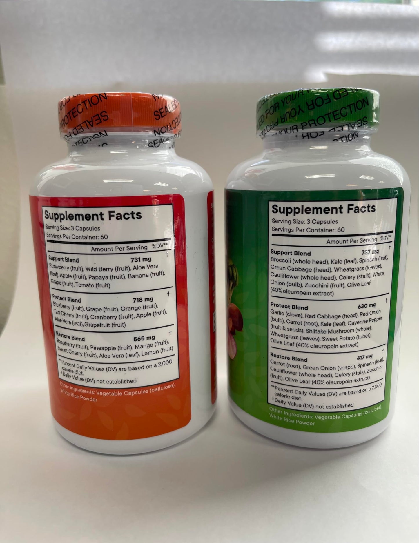 Superfood MD Fruit & Veggie Supplement – 360 Total Capsules (180 Per Bottle) Beta-Carotene, Soy Free – 2-Pack
