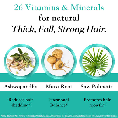 Superfood MD Women’s Balance Hair Growth – 2 Month Soy-Free Formula for 45+