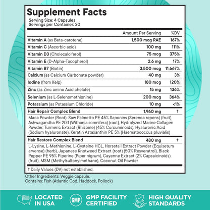 Superfood MD Women’s Balance Hair Growth – 2 Month Soy-Free Formula for 45+