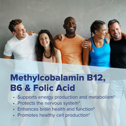 Superior Source No Shot B-12 Methylcobalamin 1000 mcg, B-6 & Folic Acid Sublingual Tablets – Energy & Brain Health