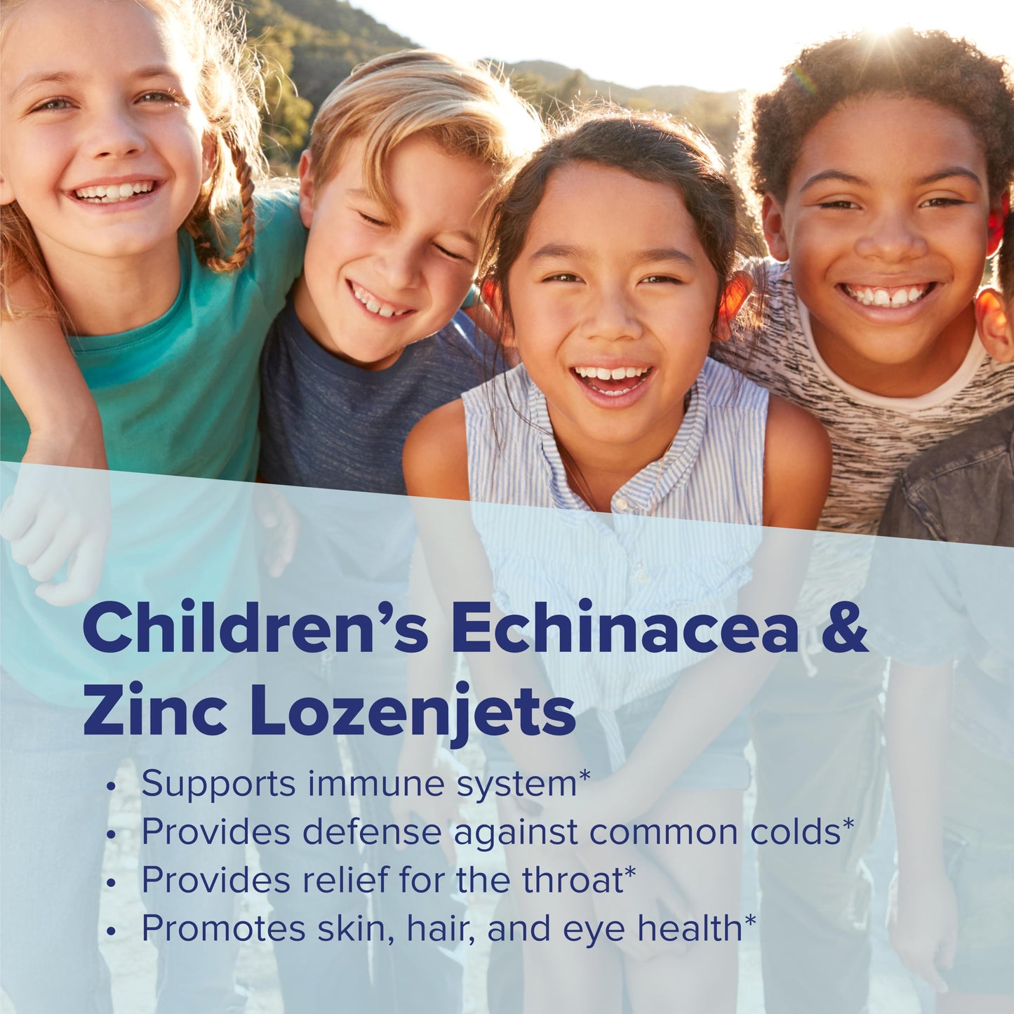 Superior Source Children's Echinacea & Zinc Lozenjets - Immune Support for Kids - Non-GMO & Gluten-Free - Peppermint - 60 MicroLingual Tablets