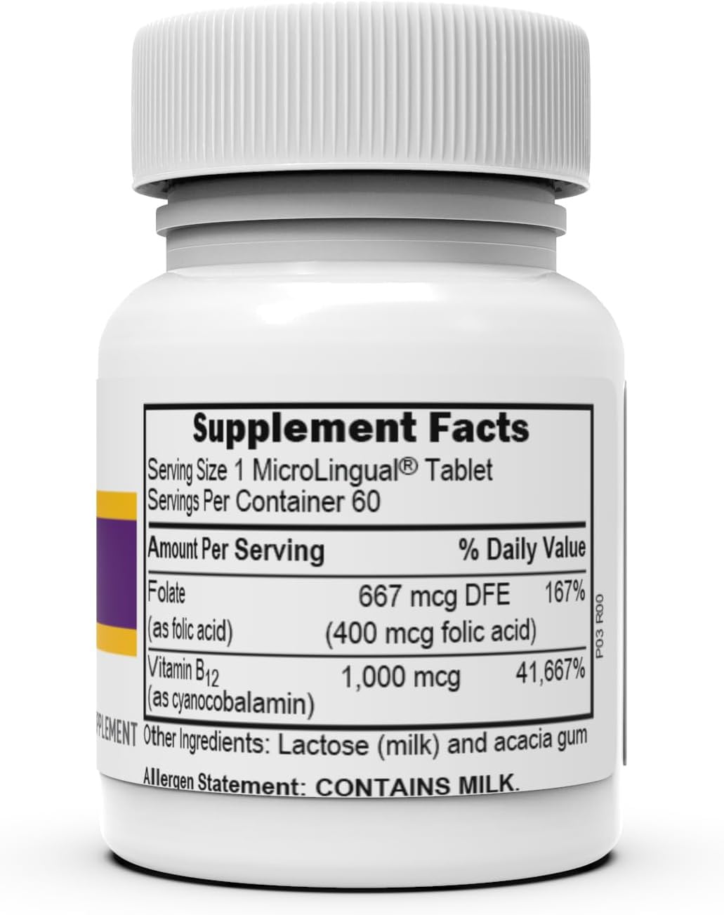 Superior Source No Shot B-12 Cyanocobalamin 1000 mcg + Folic Acid 400 mcg Sublingual Tablets – Energy, Brain & Stress Support