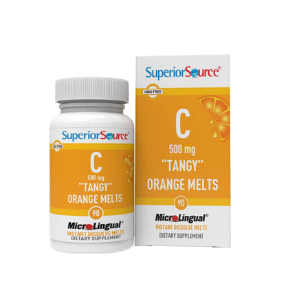 Superior Source Vitamin C 500 mg Tangy Orange Melts – Immune Support