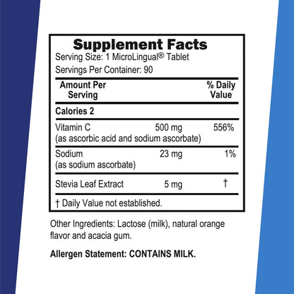 Superior Source Vitamin C 500 mg Tangy Orange Melts – Immune Support