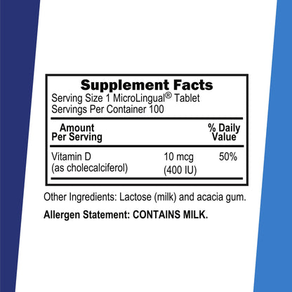 Superior Source Vitamin D3 400 IU Sublingual – Immune, Brain & Bone Health | Bariatric Friendly