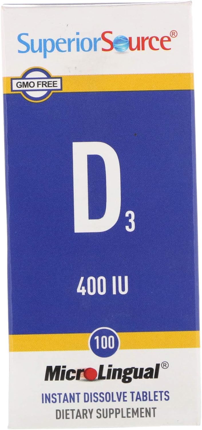 Superior Source Vitamin D3 400 IU Sublingual – Immune, Brain & Bone Health | Bariatric Friendly