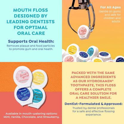 SuperMouth Fluoride-Free Floss – Expanding Floss for Plaque Removal & Enamel Support