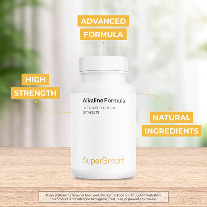 Supersmart Alkaline Formula Supplement (Advanced Formula) – 60 Tablets | Non-GMO & Gluten Free