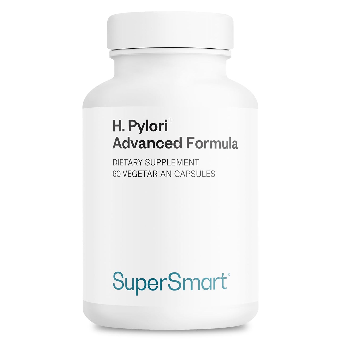 Supersmart H. Pylori Advanced Formula | Mastic Gum, Probiotics & Prebiotic | 60 Veg Capsules | Made in USA