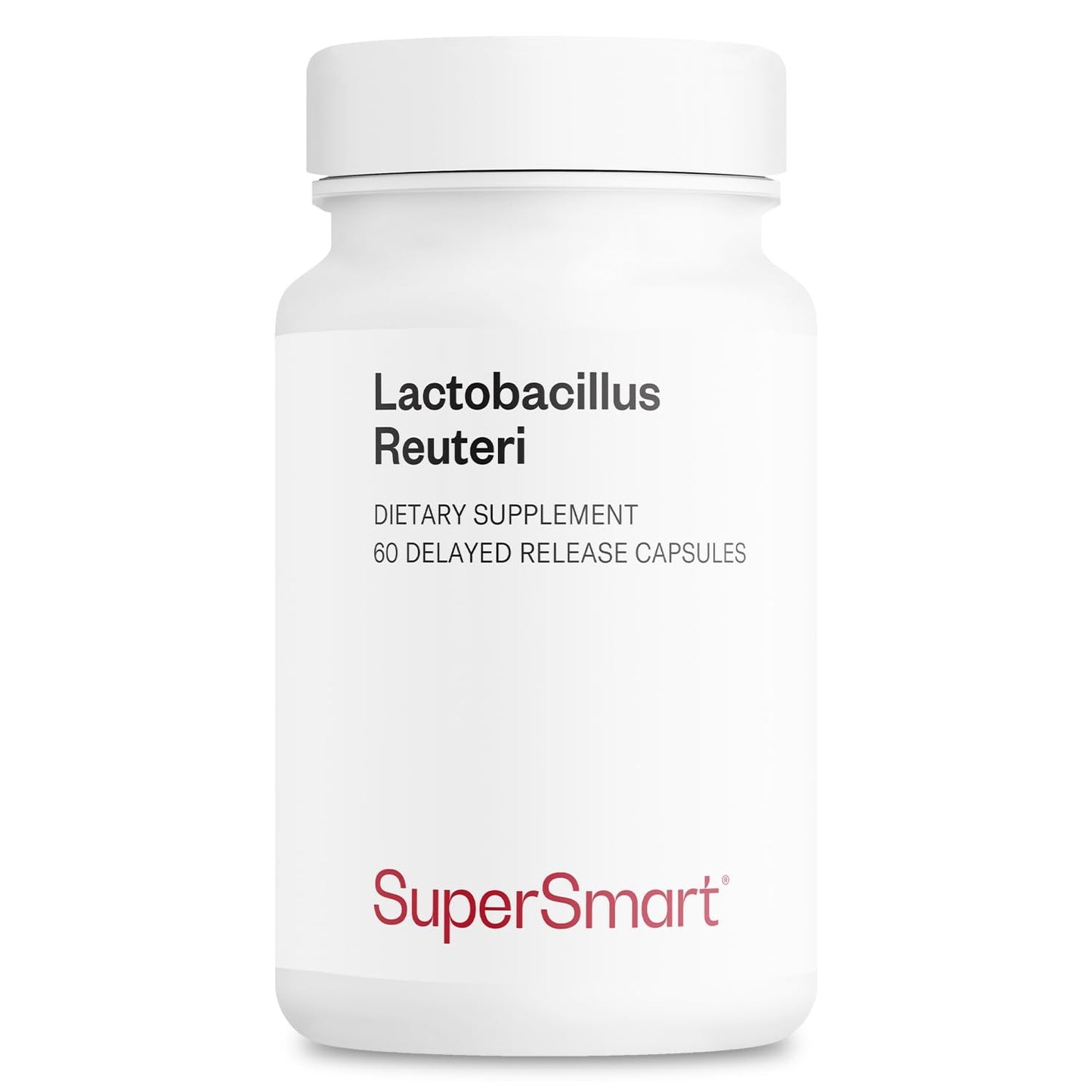 Supersmart Lactobacillus Reuteri 5 Billion CFU Daily Probiotic | Non-GMO & Gluten Free | 60 Capsules