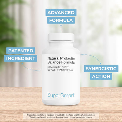 Supersmart Natural Prolactin Balance Formula - p5p B6, Maca Root, Ashwagandha | Gluten Free