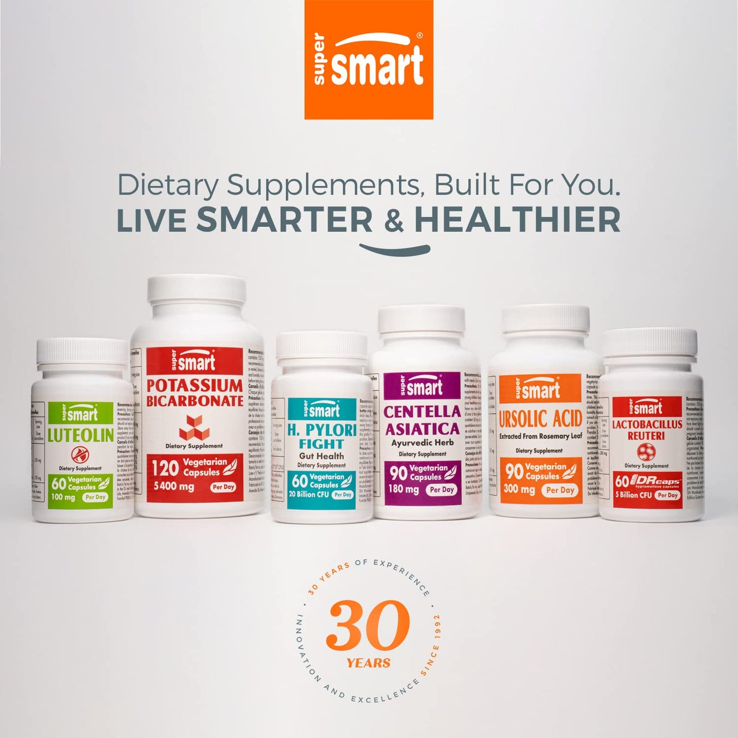 Supersmart Pantesin Pantethine 600 mg per Day - Pantothenic Acid (Vitamin B5) - Non-GMO & Gluten Free - 90 Vegetarian Capsules