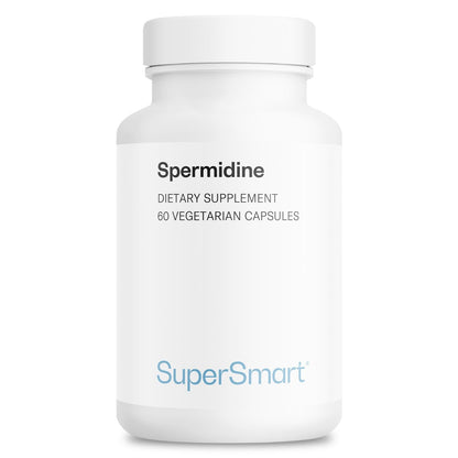 Supersmart Spermidine 3mg Daily - Rice Starch Extract, Non-GMO, Gluten Free, 60 Veg Capsules