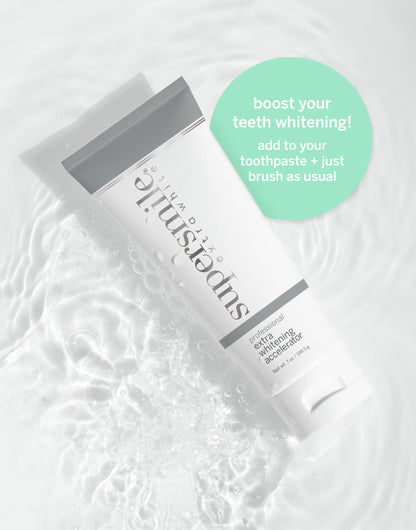 Supersmile Extra White Professional Whitening Accelerator – Enamel-Safe Teeth Whitening Gel, 7 oz