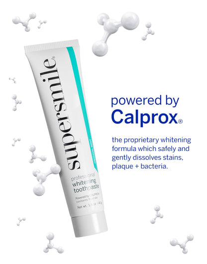 Supersmile Pro Whitening Toothpaste with Fluoride - Whitens Teeth (6 Shades) | Enamel Strengthening | No Sensitivity | Travel Size Pack of 2