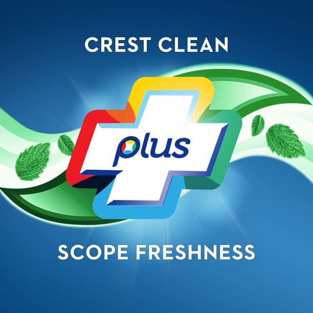Crest Toothpaste 5.4 oz + Scope Whitening Minty Fresh (Pack of 6) | Crest & Scope Complete Whitening