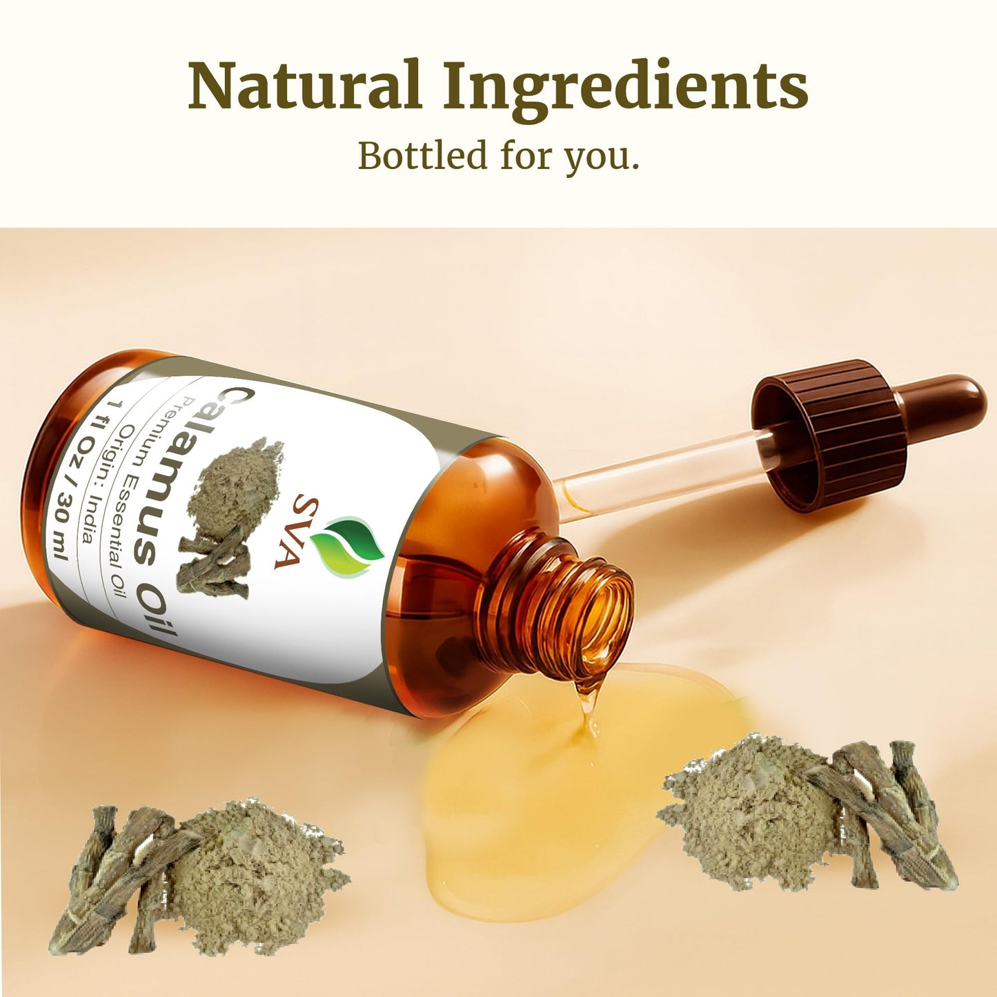 SVA Calamus Essential Oil – 1 Fl Oz | 100% Natural Calamus for Diffuser, Hair & Skin