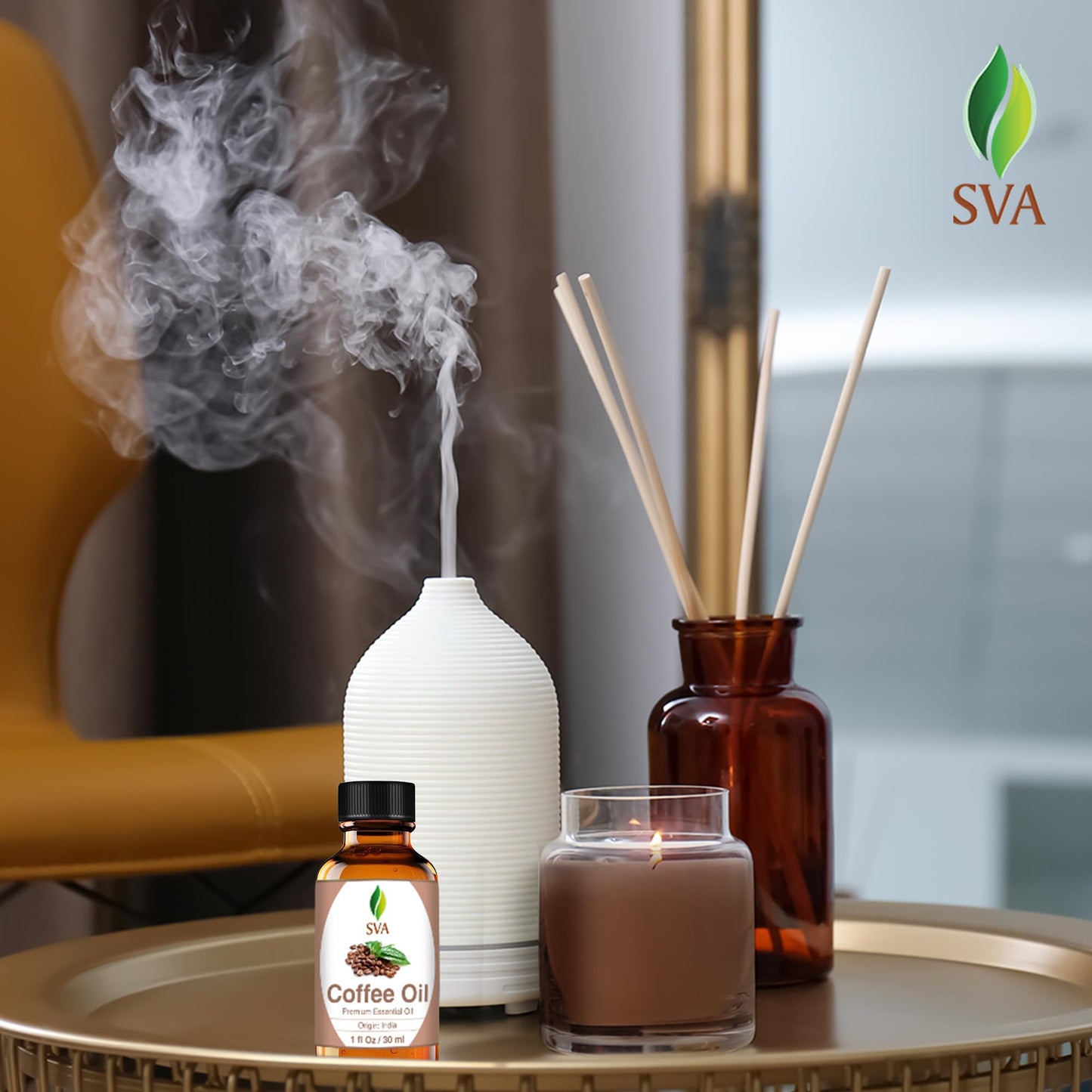 SVA Coffee Essential Oil – 1 Fl Oz – 100% Natural Coffee Oil