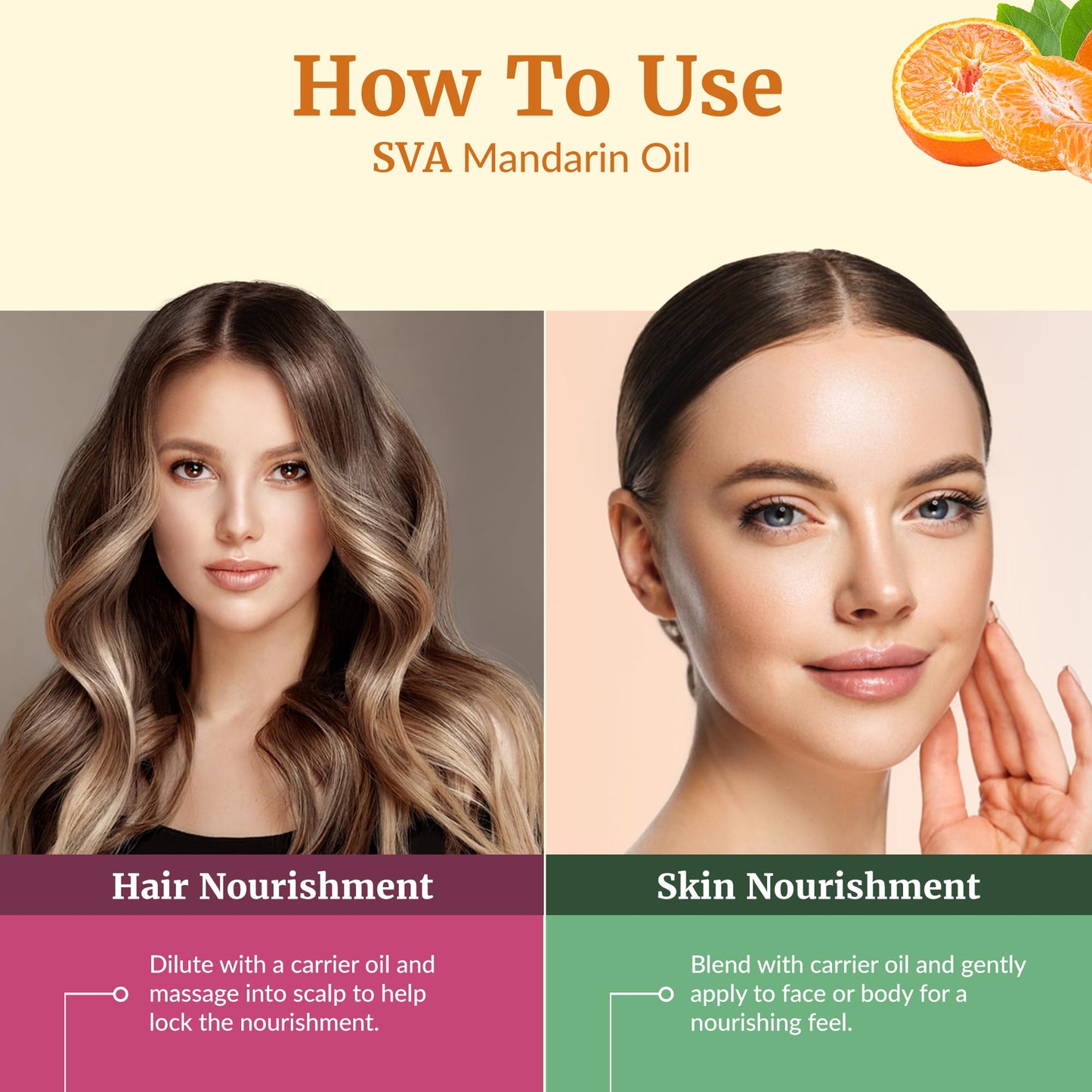 SVA Mandarin Essential Oil 4oz – 100% Natural Mandarin Oil