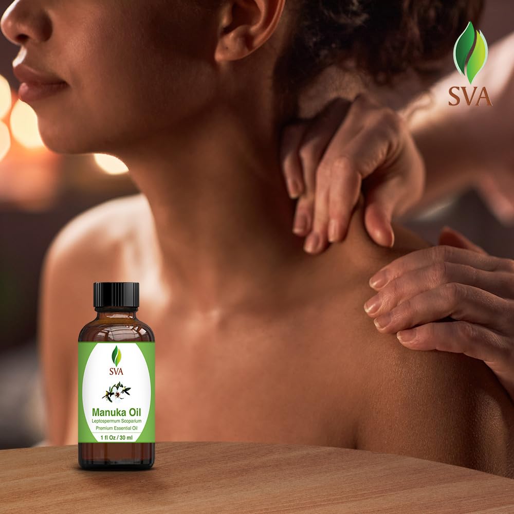 SVA Manuka Essential Oil – 1 Fl Oz | 100% Natural Manuka Oil for Diffuser, Skin & Hair Care