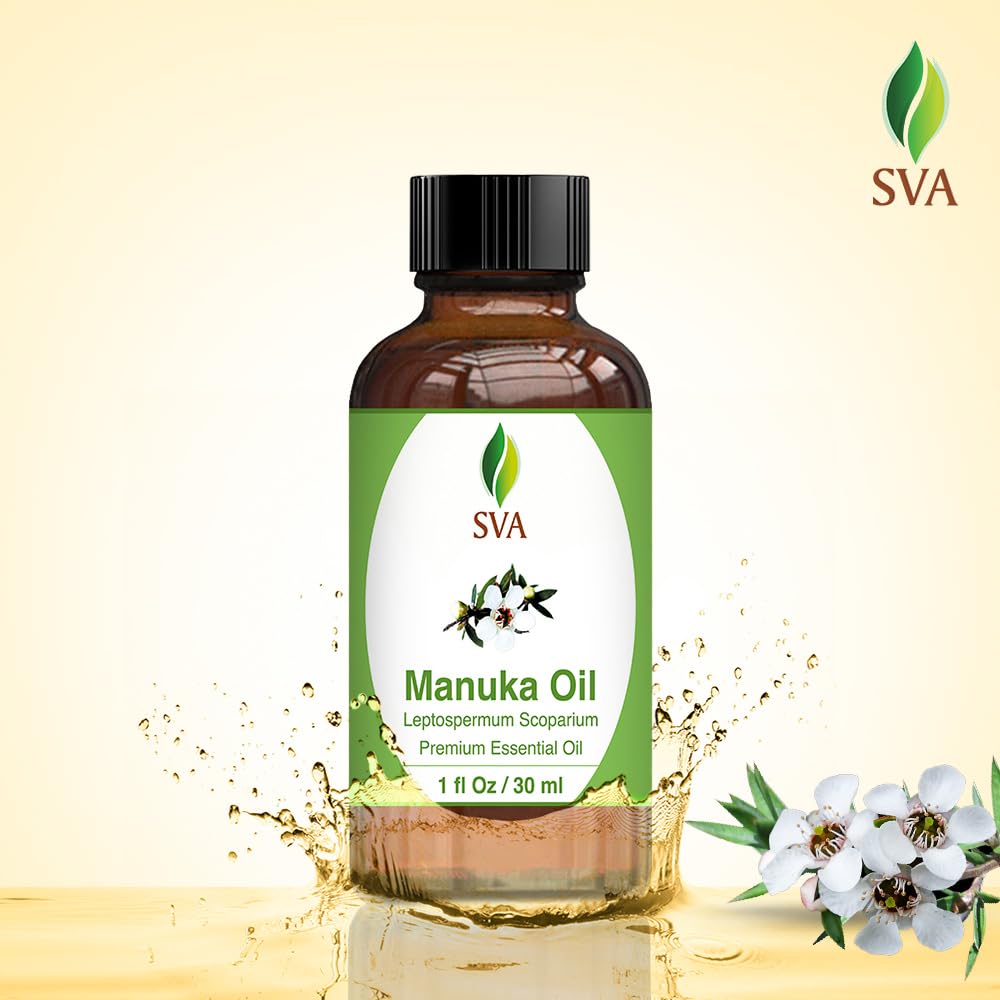 SVA Manuka Essential Oil – 1 Fl Oz | 100% Natural Manuka Oil for Diffuser, Skin & Hair Care