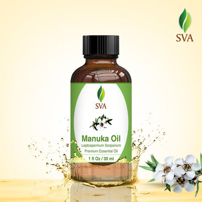 SVA Manuka Essential Oil – 1 Fl Oz | 100% Natural Manuka Oil for Diffuser, Skin & Hair Care