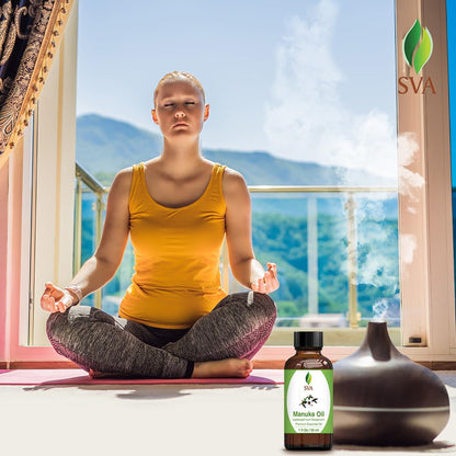 SVA Manuka Essential Oil – 1 Fl Oz | 100% Natural Manuka Oil for Diffuser, Skin & Hair Care