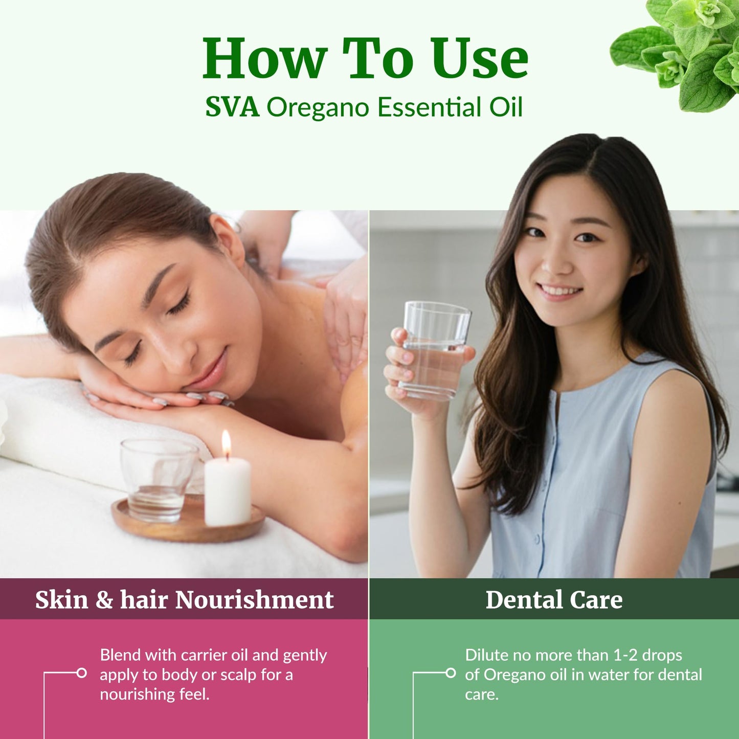 SVA Oregano Essential Oil 16oz – 100% Natural, Diffuser & Spa Oil
