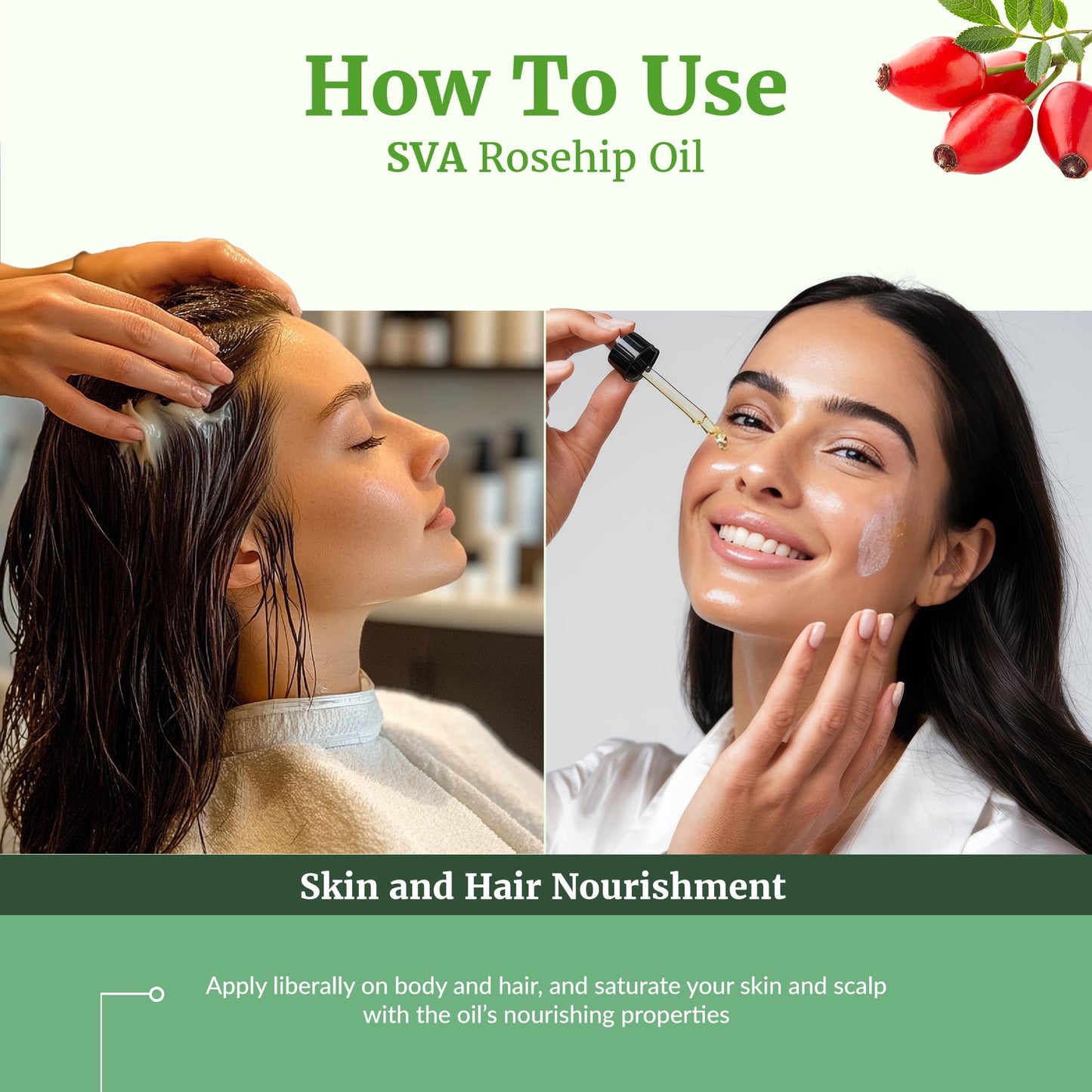 SVA Rosehip Seed Oil - 4 oz | 100% Natural & Cold-Pressed Carrier Oil