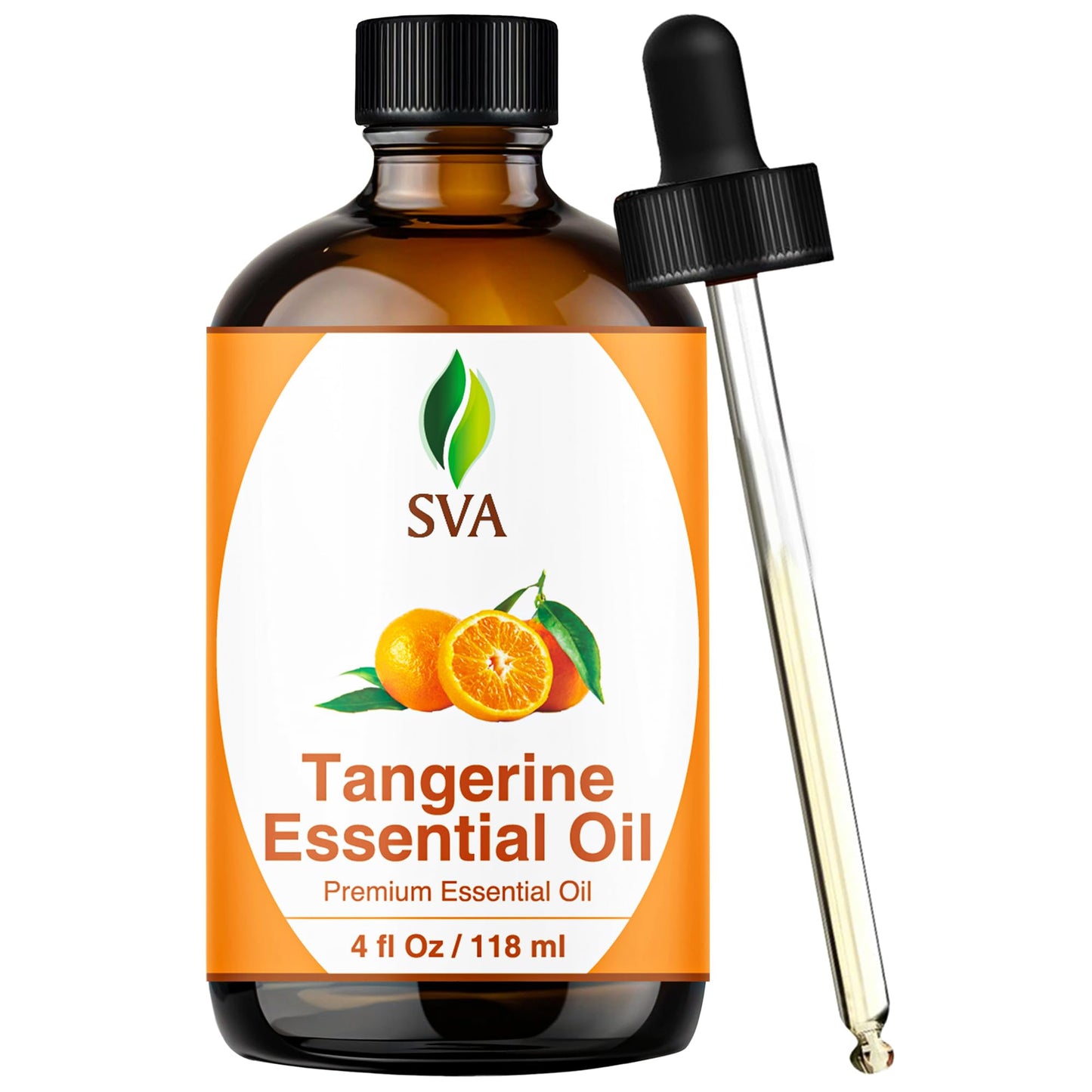 SVA Tangerine Essential Oil – 4 oz | 100% Natural, Dropper