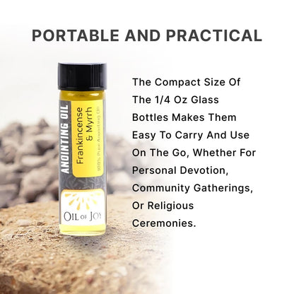 Swanson Christian Products Anointing Oil – Frankincense & Myrrh – 1/4 oz (Pack of 6)