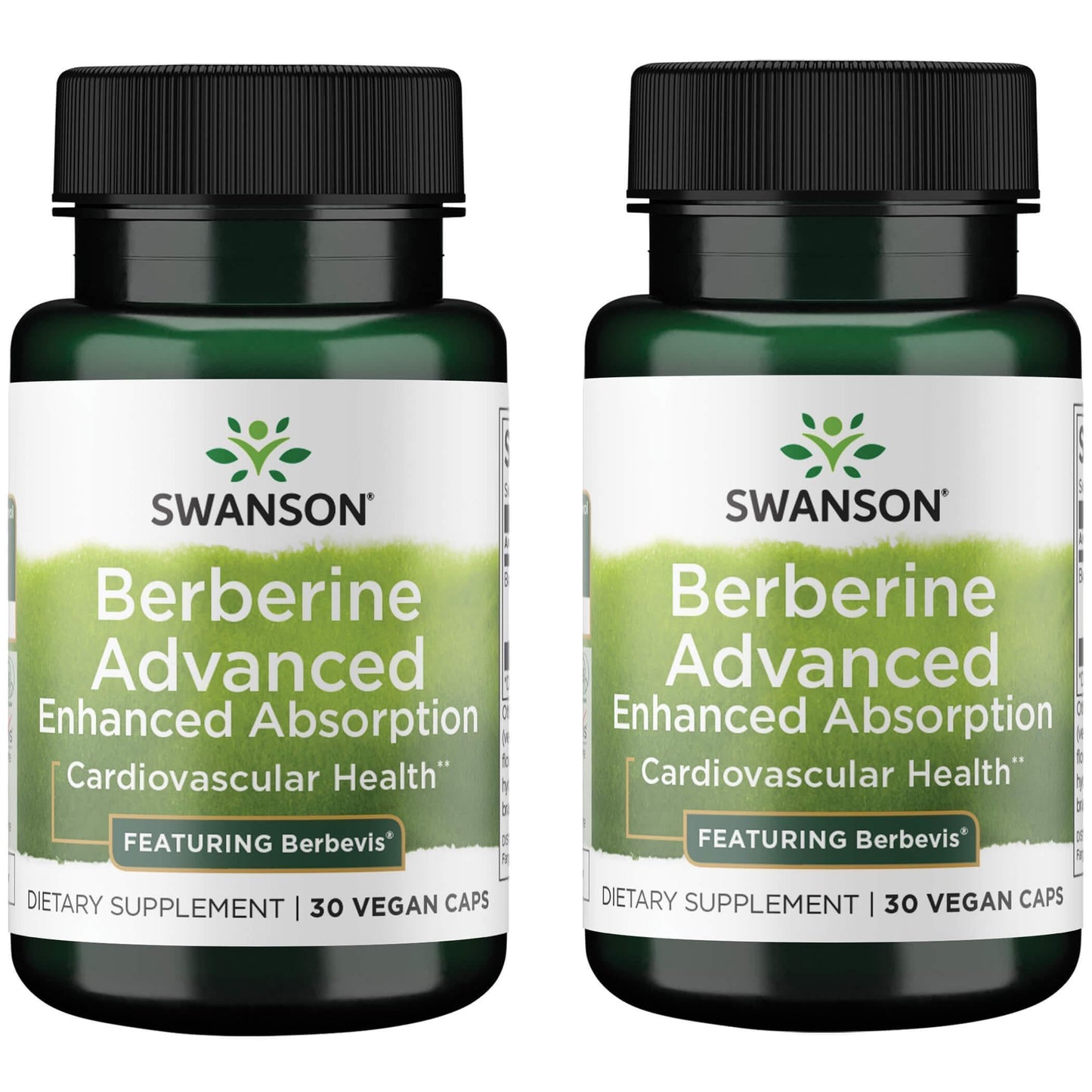 Swanson Berberine Advanced Enhanced Absorption – Berbevis 550 mg, 2 Pack (60 Veg Caps)