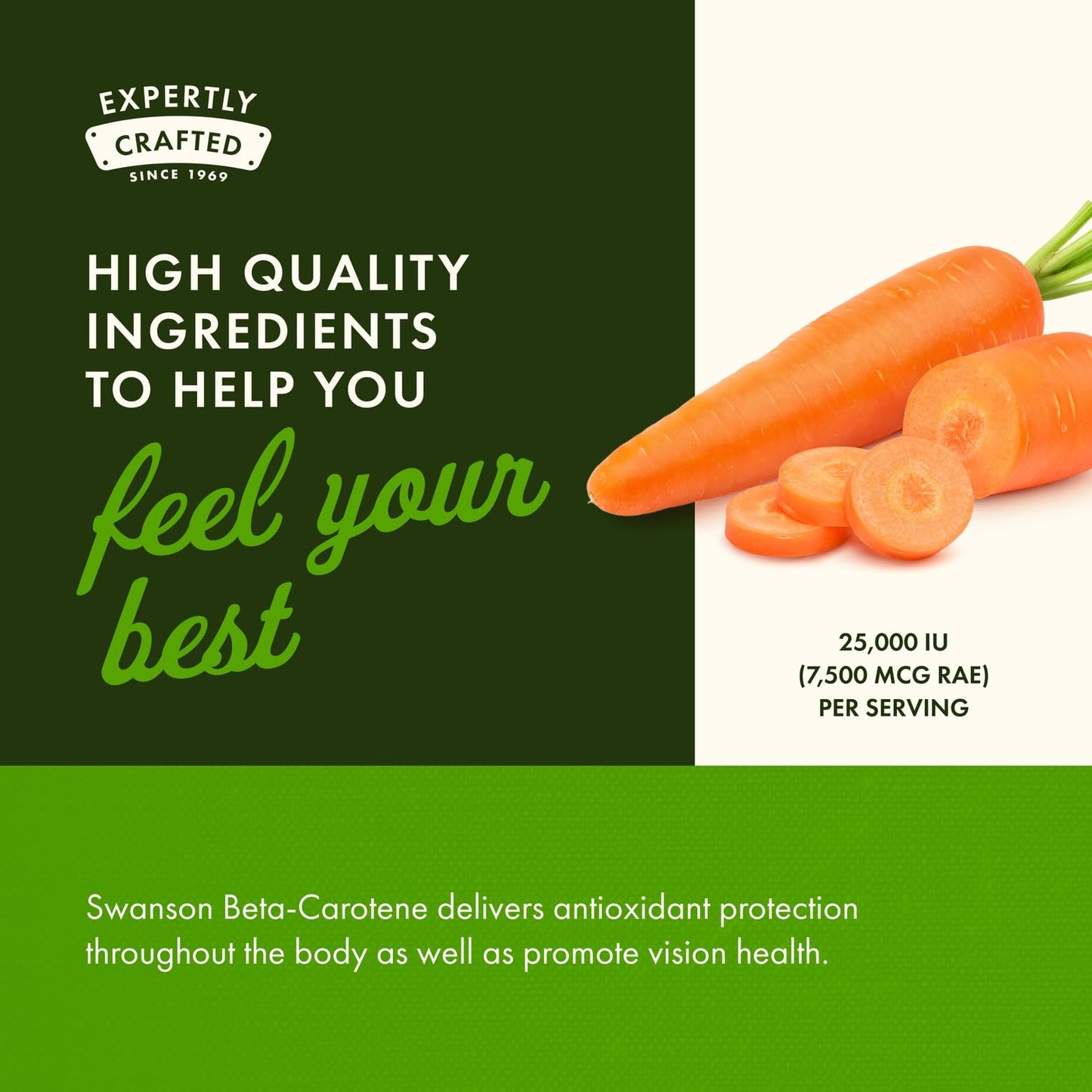Swanson Beta-Carotene 250 Softgels - 3000mcg Vitamin A for Immune, Eye & Skin Health - 2 Pack