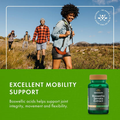 Swanson Boswellia Serrata Extract 125 mg – 60 Veg Caps – 3 Pack