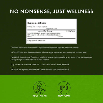 Swanson Boswellia Serrata Extract 125 mg – 60 Veg Caps – 3 Pack